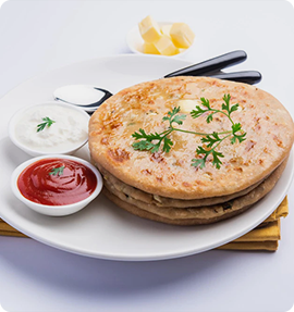 Smoke Cheese Paratha